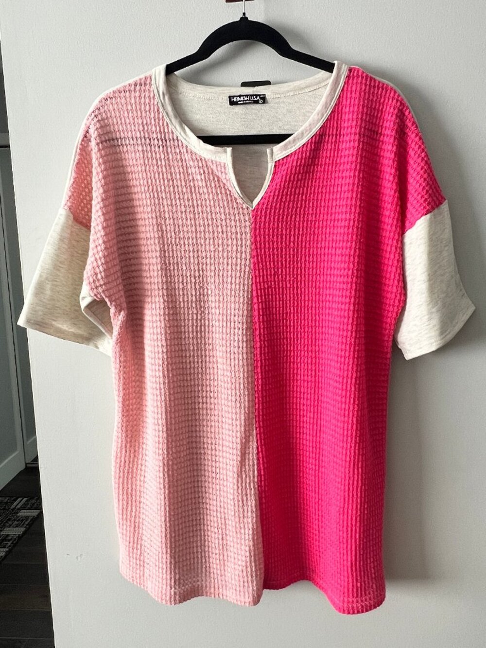 Heimish USA Waffle Top, Size L
